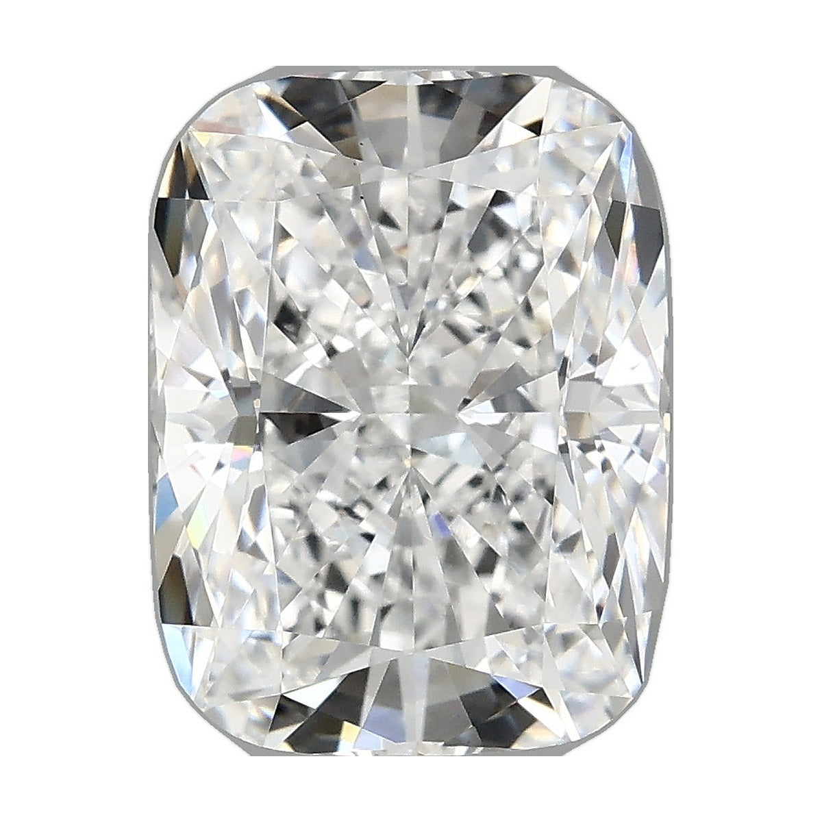 4.08 ct elongated cushion lab-grown diamond, D color, VS1 clarity, IGI certified, still from its 360° video