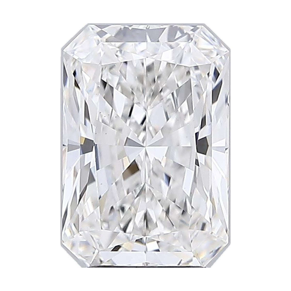 4.08 ct radiant lab-grown diamond, F color, VS1 clarity, IGI certified, still from its 360° video