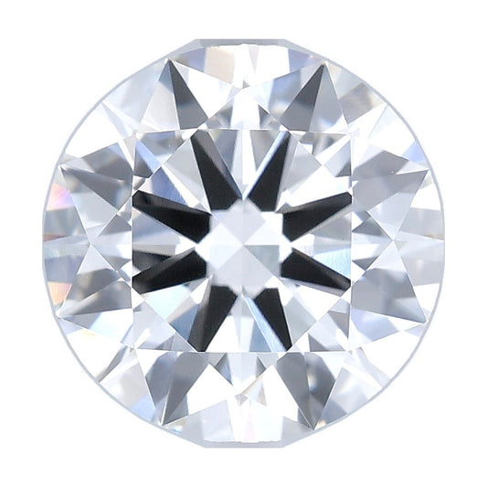 4.08 ct round lab-grown diamond, E color, VVS2 clarity, IGI certified, still from its 360° video