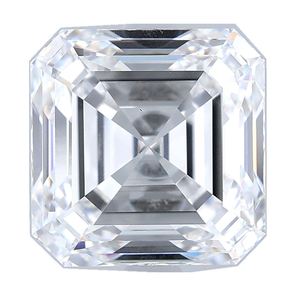 4.09 ct asscher lab-grown diamond, D color, VS1 clarity, IGI certified, still from its 360° video