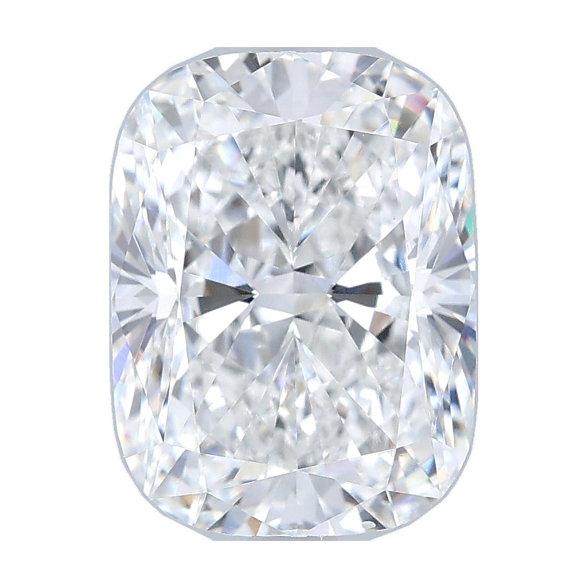 4.09 ct elongated cushion lab-grown diamond, E color, VVS2 clarity, IGI certified, still from its 360° video