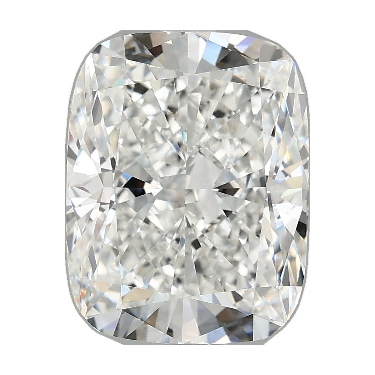 4.09 ct elongated cushion lab-grown diamond, F color, VVS1 clarity, IGI certified, still from its 360° video
