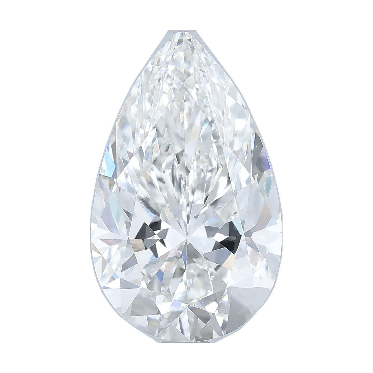 4.09 ct pear lab-grown diamond, F color, VVS1 clarity, IGI certified, still from its 360° video