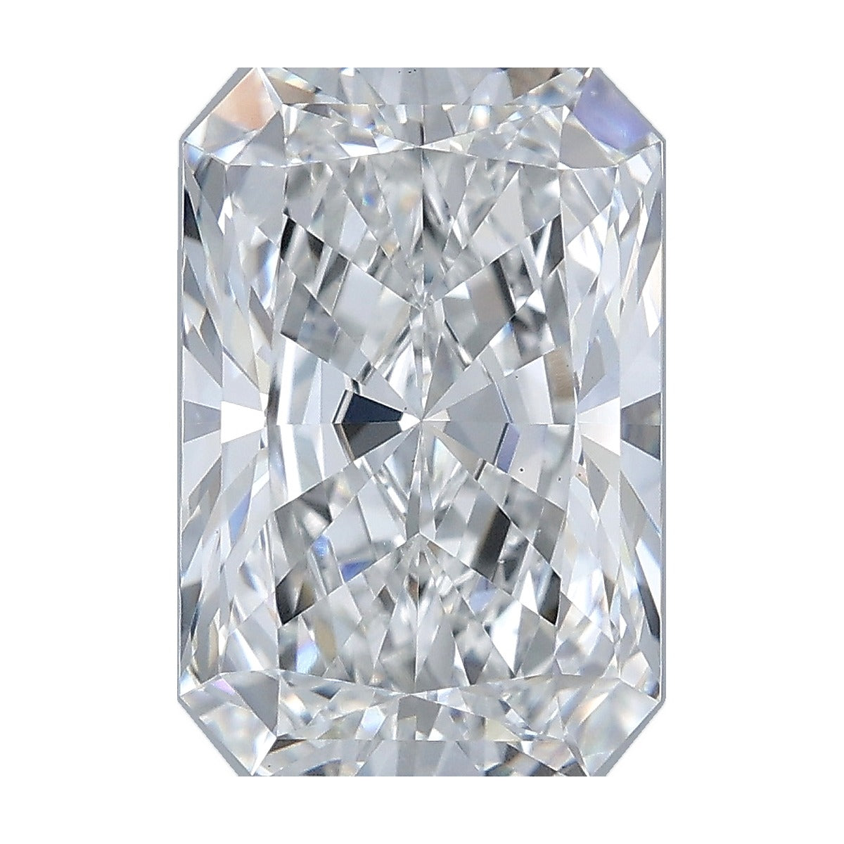 4.09 ct radiant lab-grown diamond, E color, VS1 clarity, IGI certified, still from its 360° video