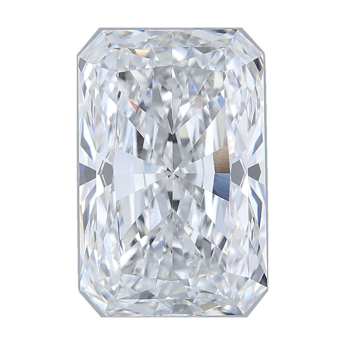 4.10 ct radiant lab-grown diamond, D color, VS1 clarity, IGI certified, still from its 360° video