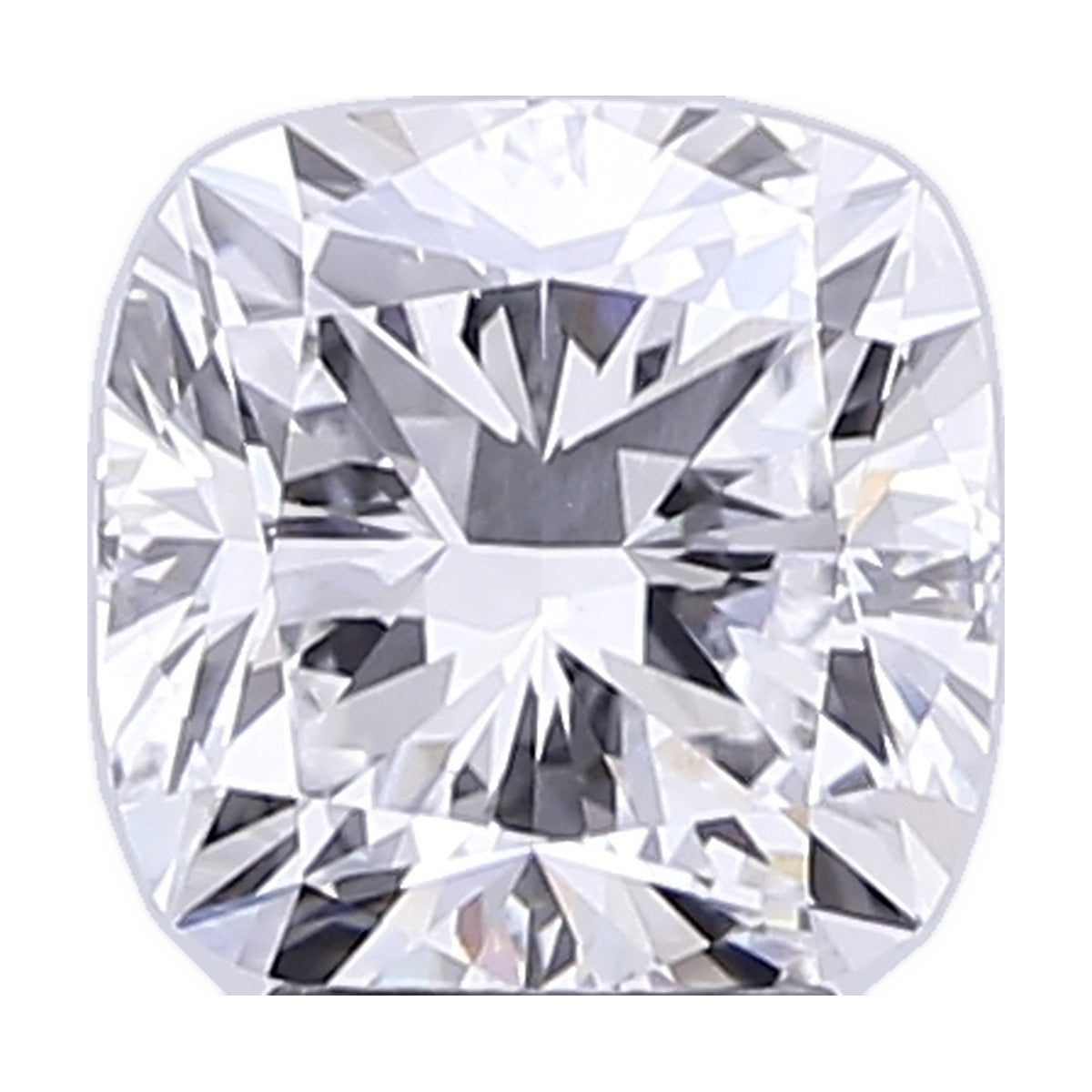 4.14 ct cushion lab-grown diamond, D color, VS1 clarity, IGI certified, still from its 360° video
