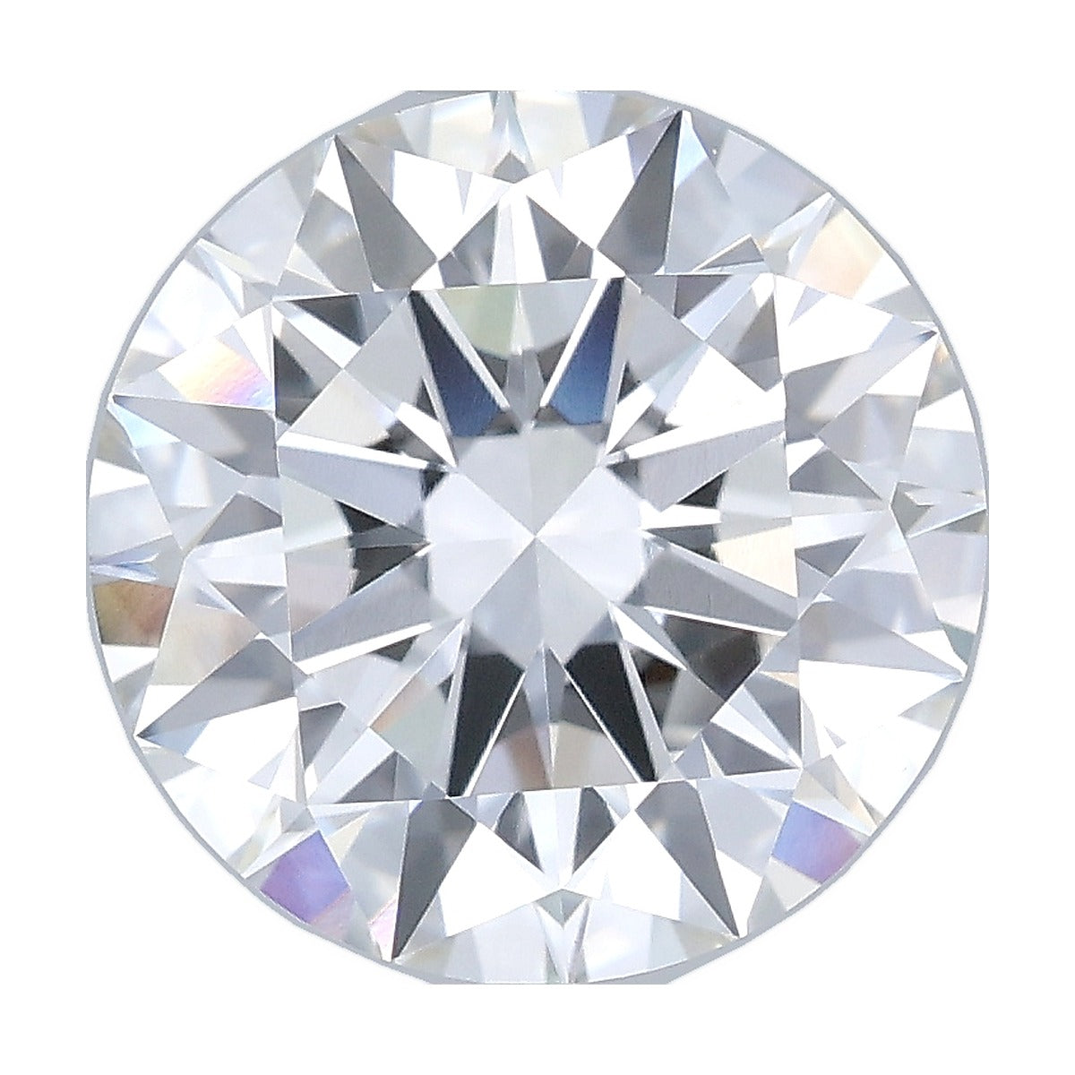 4.50 ct round lab-grown diamond, F color, VS1 clarity, IGI certified, still from its 360° video
