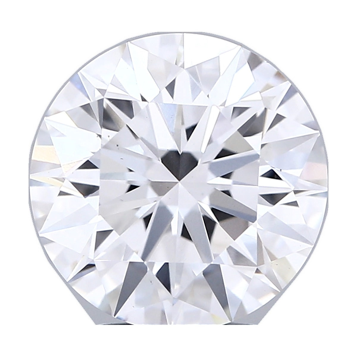 4.51 ct round lab-grown diamond, D color, VS1 clarity, IGI certified, still from its 360° video