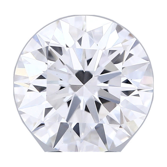 4.51 ct round lab-grown diamond, D color, VS1 clarity, IGI certified, still from its 360° video