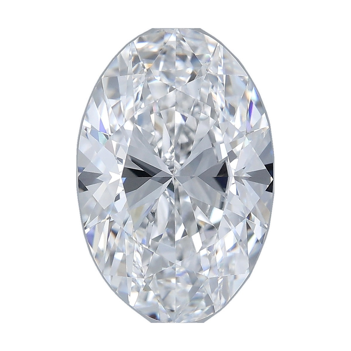 4.52 ct oval lab-grown diamond, D color, VS1 clarity, IGI certified, still from its 360° video