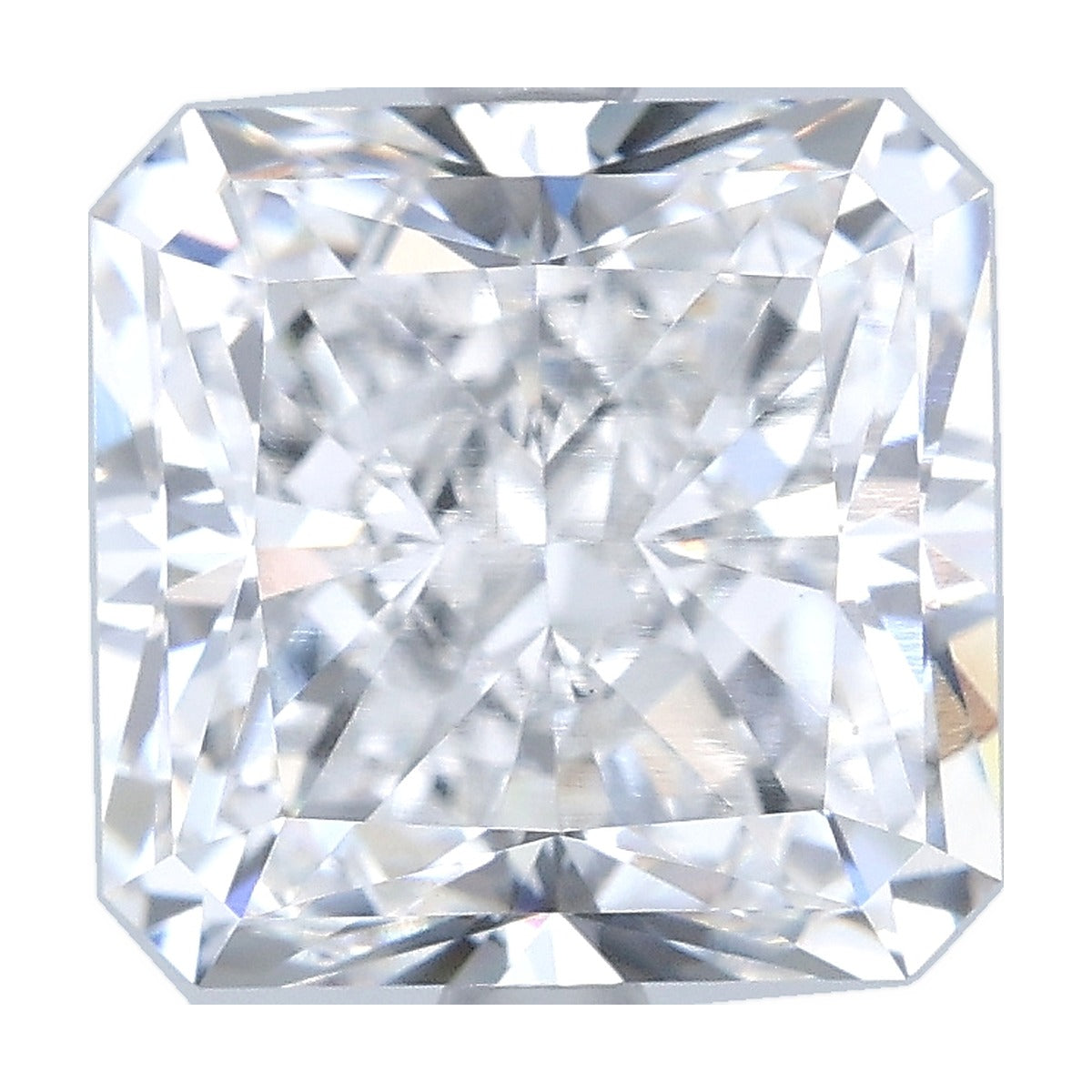 4.52 ct square radiant lab-grown diamond, D color, VVS2 clarity, IGI certified, still from its 360° video