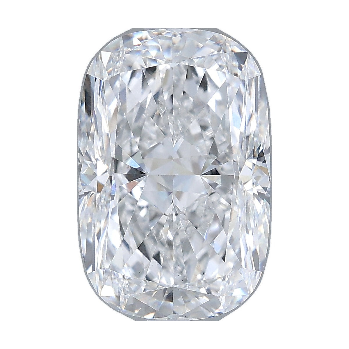 4.54 ct elongated cushion lab-grown diamond, D color, VS1 clarity, IGI certified, still from its 360° video
