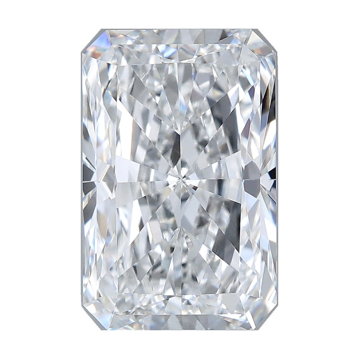 4.54 ct radiant lab-grown diamond, D color, VVS1 clarity, IGI certified, still from its 360° video