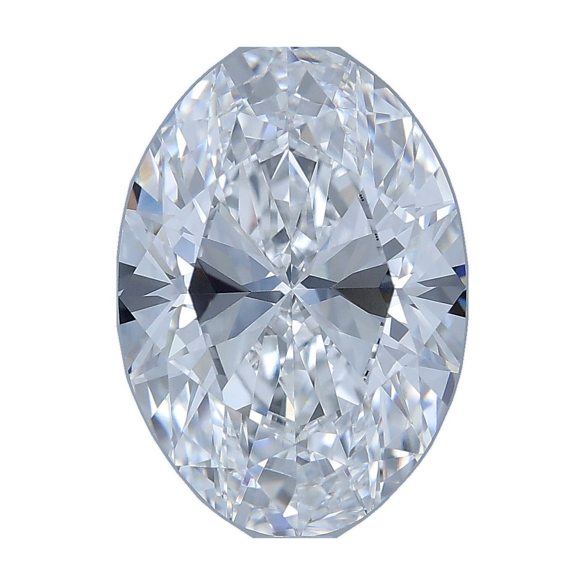 4.56 ct oval lab-grown diamond, D color, VVS2 clarity, IGI certified, still from its 360° video