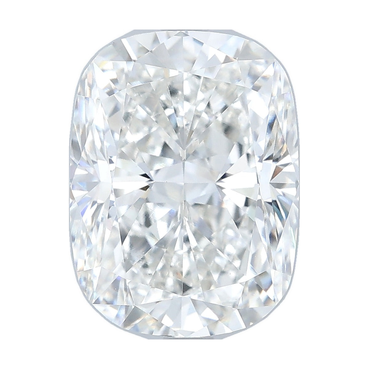 4.57 ct elongated cushion lab-grown diamond, F color, VVS2 clarity, IGI certified, still from its 360° video
