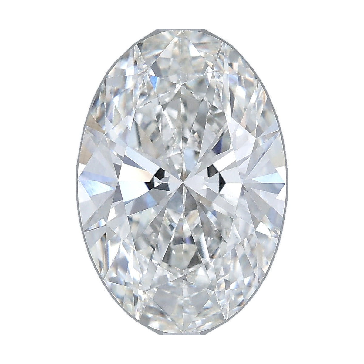 4.57 ct oval lab-grown diamond, F color, VVS2 clarity, IGI certified, still from its 360° video