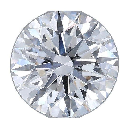 4.57 ct round lab-grown diamond, E color, VVS2 clarity, IGI certified, still from its 360° video