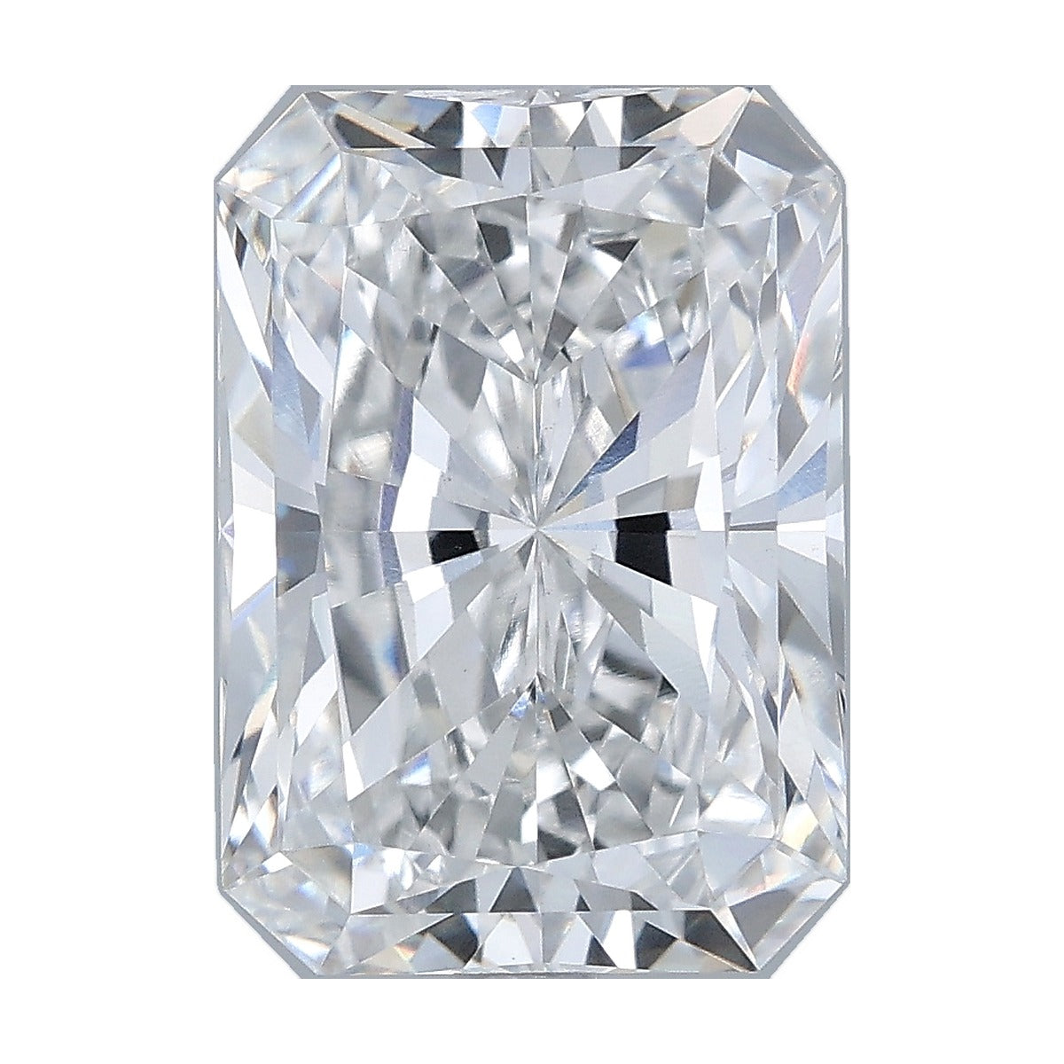 4.58 ct radiant lab-grown diamond, E color, VS1 clarity, IGI certified, still from its 360° video