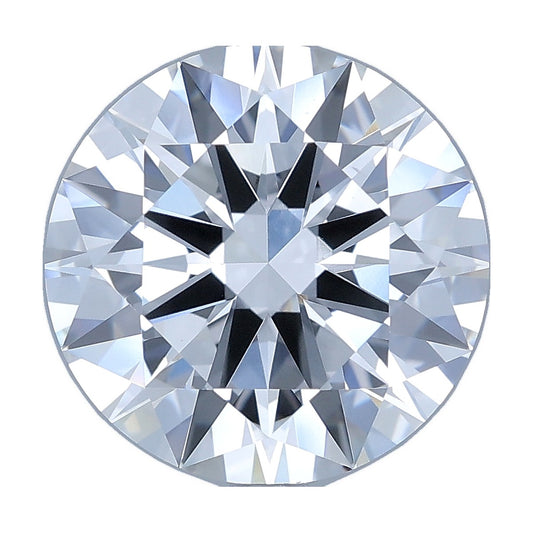 4.59 ct round lab-grown diamond, D color, VS1 clarity, IGI certified, still from its 360° video