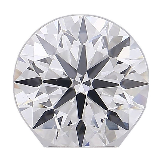4.64 ct round lab-grown diamond, E color, VVS2 clarity, IGI certified, still from its 360° video