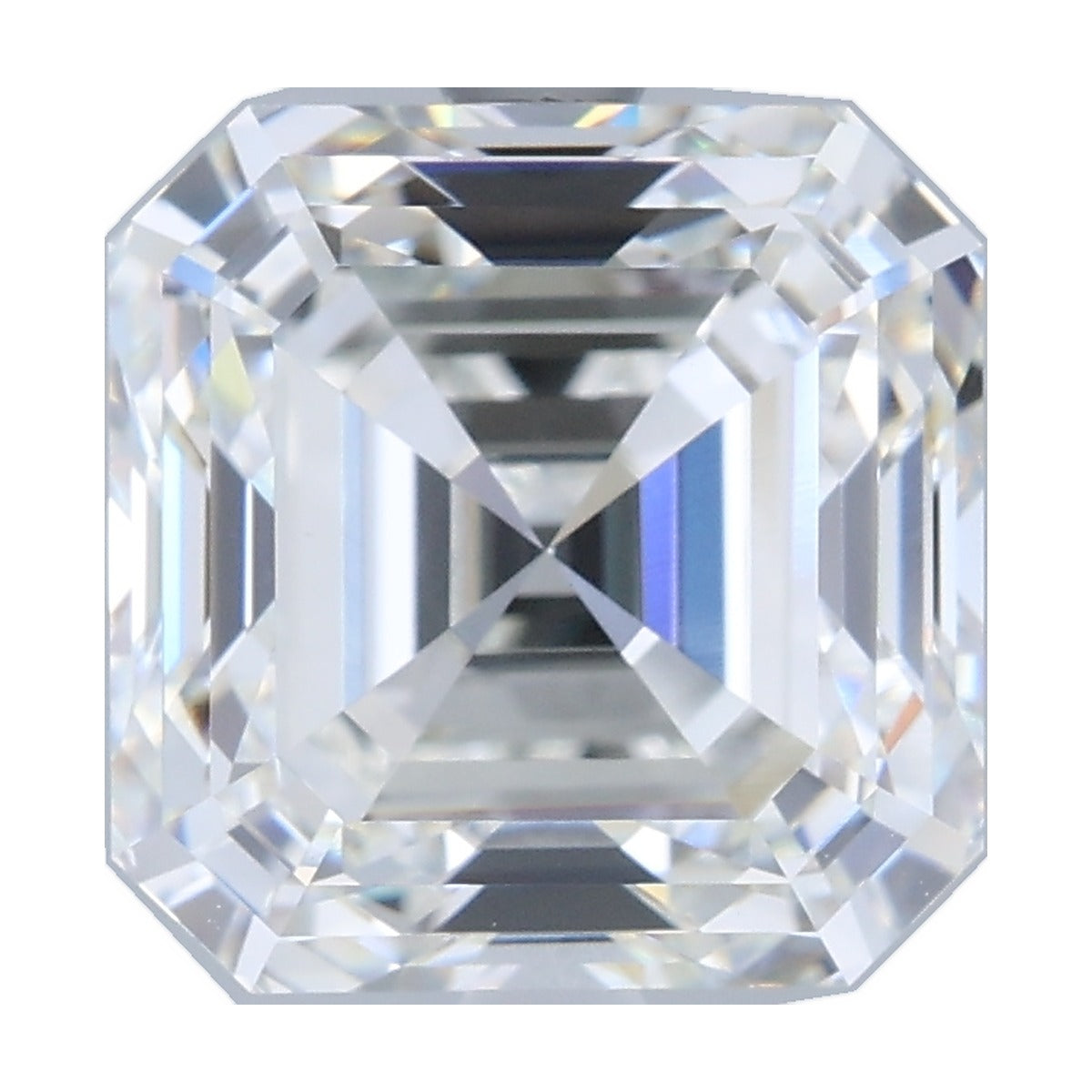 4.72 ct asscher lab-grown diamond, H color, VVS2 clarity, IGI certified, still from its 360° video