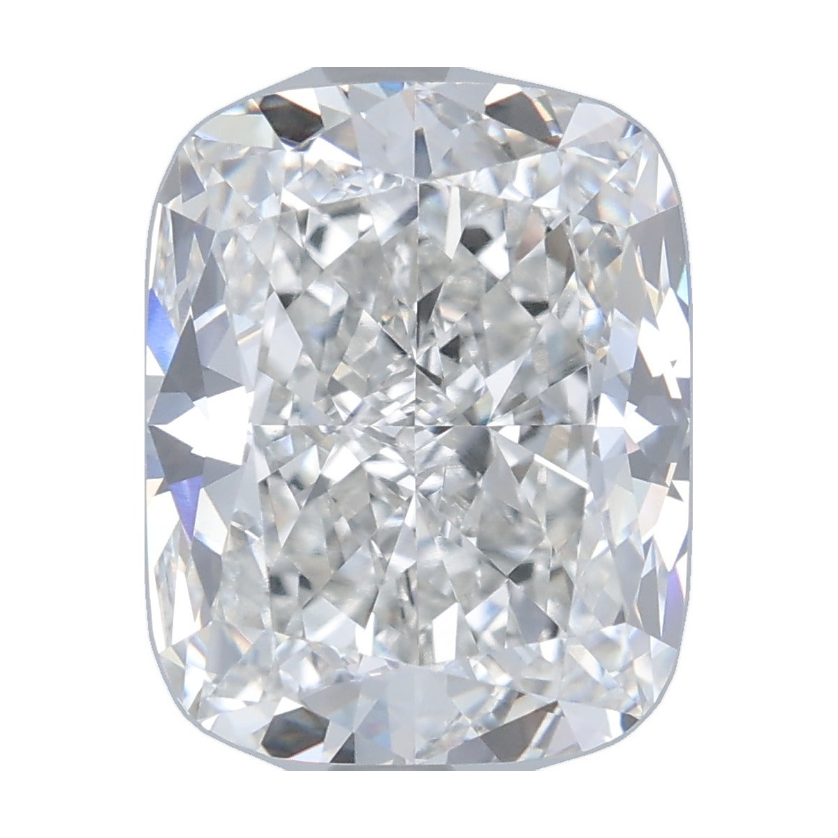 4.73 ct elongated cushion lab-grown diamond, F color, VVS2 clarity, IGI certified, still from its 360° video