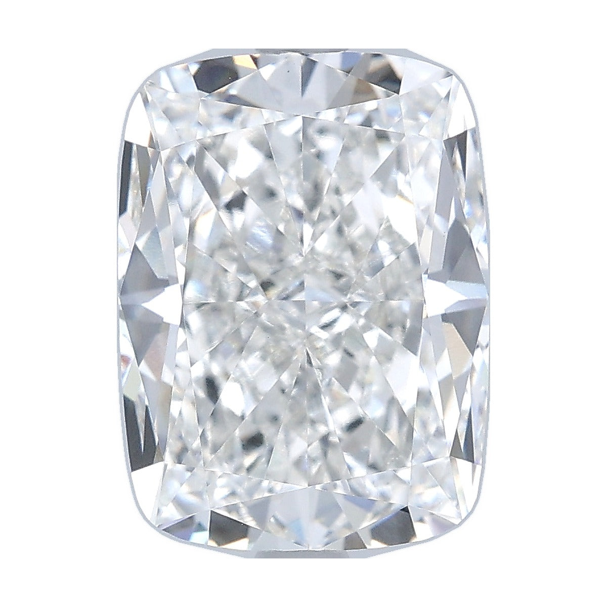 4.74 ct elongated cushion lab-grown diamond, F color, VVS2 clarity, IGI certified, still from its 360° video