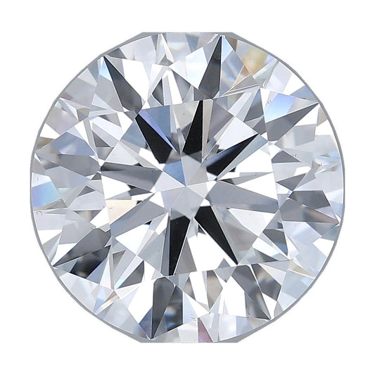 5.01 ct round lab-grown diamond, E color, VS1 clarity, IGI certified, still from its 360° video