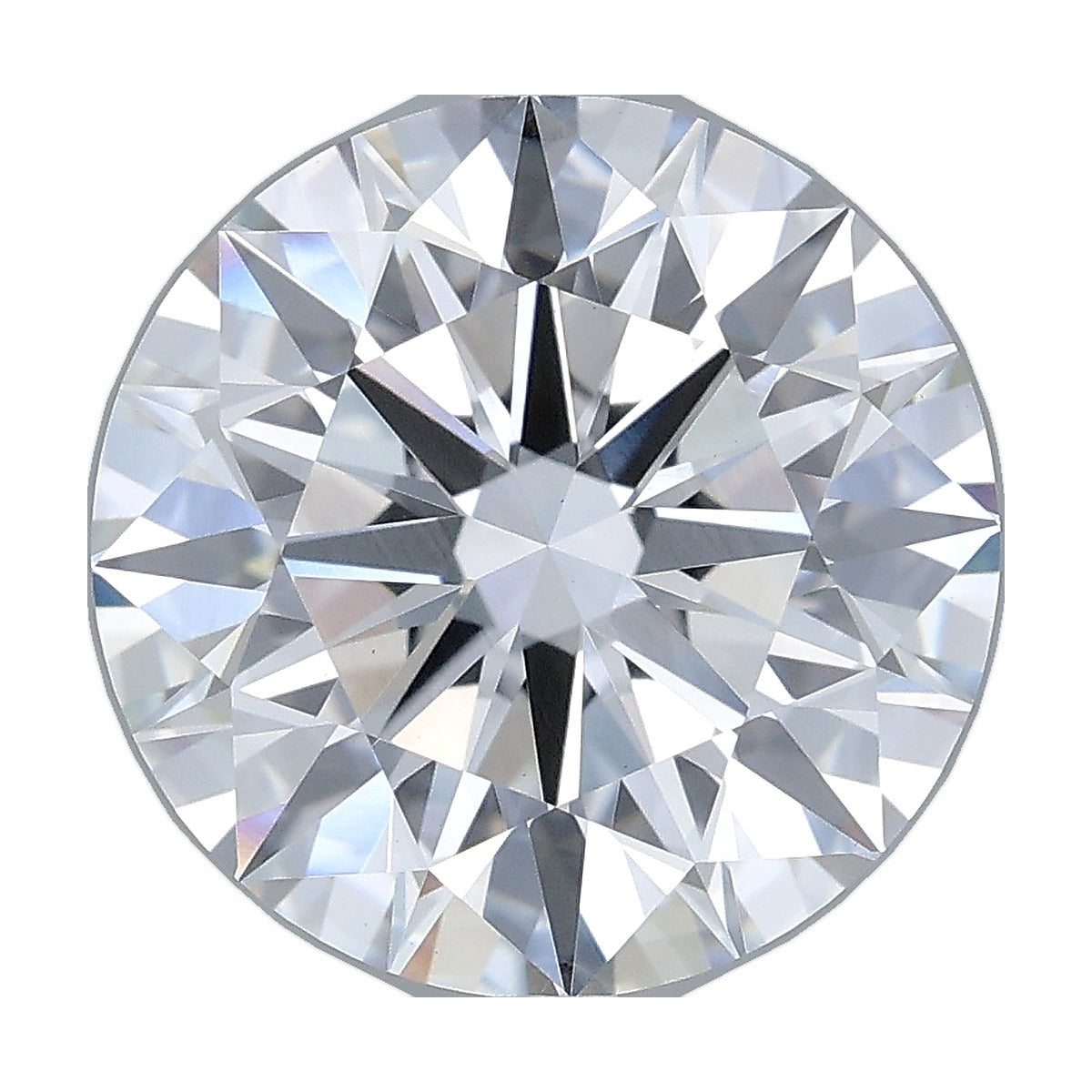 5.01 ct round lab-grown diamond, E color, VVS2 clarity, IGI certified, still from its 360° video