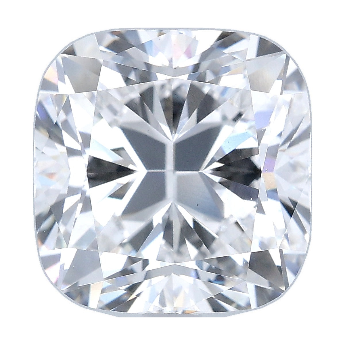 5.02 ct cushion lab-grown diamond, D color, VS1 clarity, IGI certified, still from its 360° video