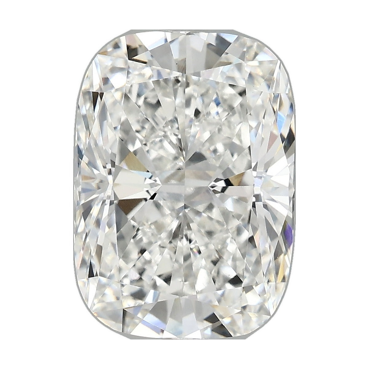5.02 ct elongated cushion lab-grown diamond, E color, VVS2 clarity, IGI certified, still from its 360° video