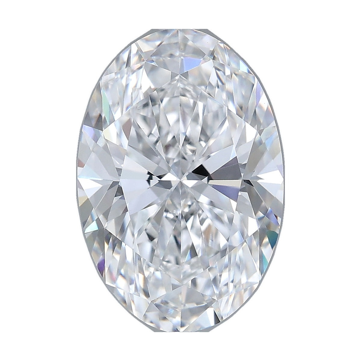 5.02 ct oval lab-grown diamond, D color, VVS2 clarity, IGI certified, still from its 360° video