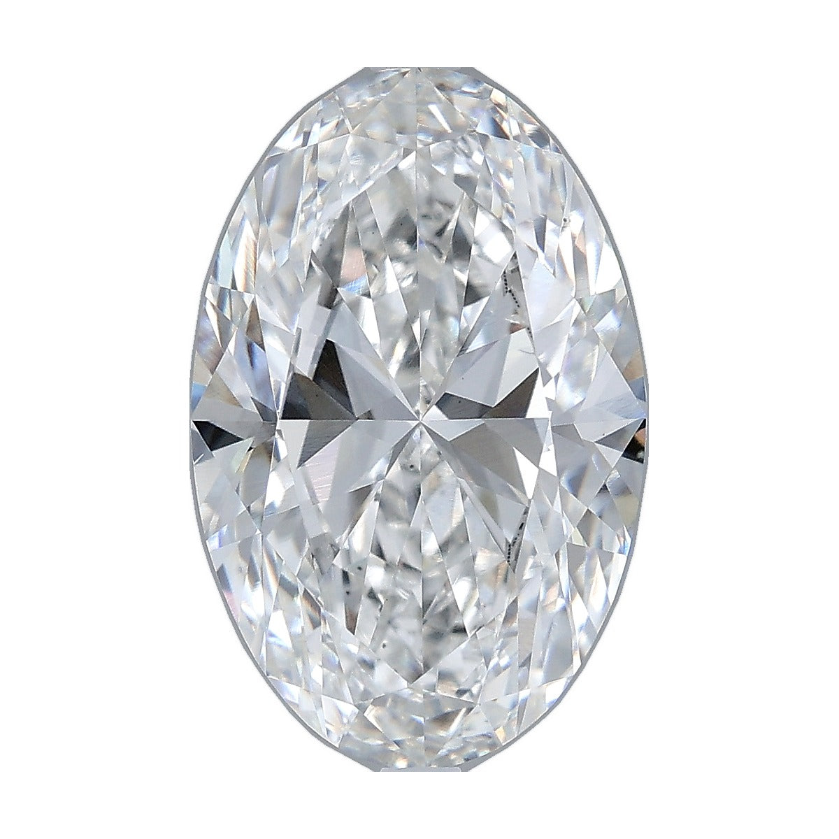 5.02 ct oval lab-grown diamond, F color, VS1 clarity, IGI certified, still from its 360° video