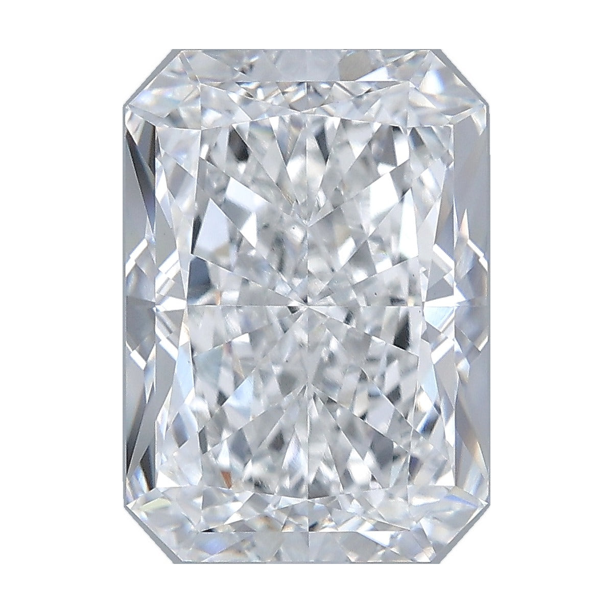 5.02 ct radiant lab-grown diamond, D color, VS1 clarity, IGI certified, still from its 360° video