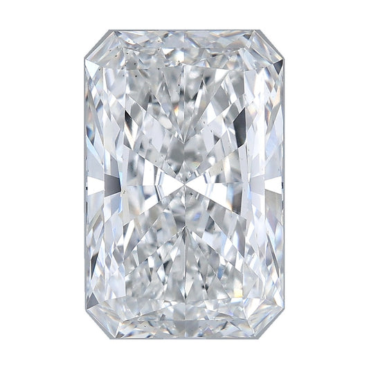 5.02 ct radiant lab-grown diamond, E color, VS2 clarity, IGI certified, still from its 360° video