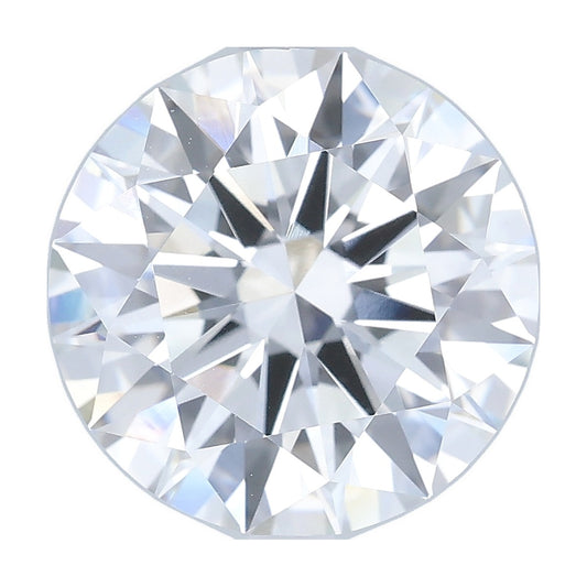 5.02 ct round lab-grown diamond, F color, VVS2 clarity, IGI certified, still from its 360° video