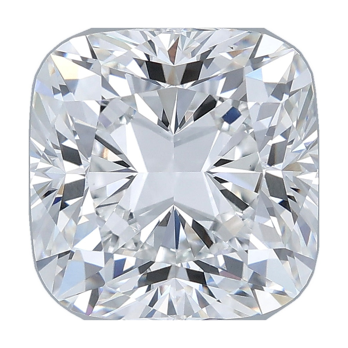 5.05 ct cushion lab-grown diamond, E color, VS1 clarity, IGI certified, still from its 360° video