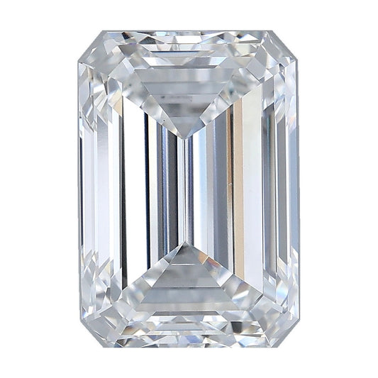 5.06 ct emerald lab-grown diamond, E color, VS1 clarity, IGI certified, still from its 360° video