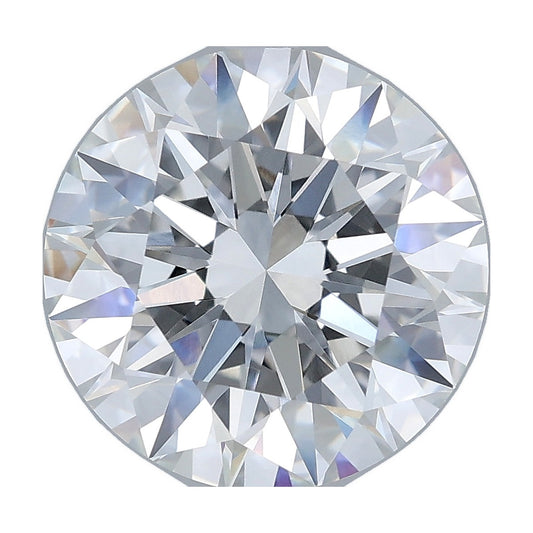 5.07 ct round lab-grown diamond, F color, VVS1 clarity, IGI certified, still from its 360° video