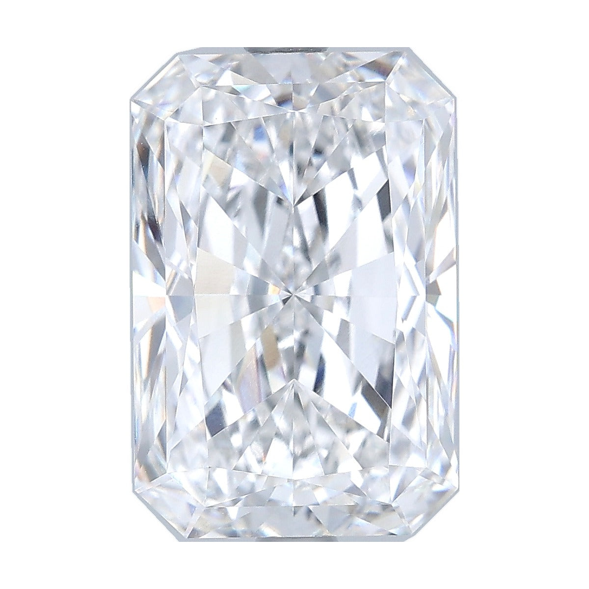 5.08 ct radiant lab-grown diamond, E color, VVS2 clarity, GIA certified, still from its 360° video