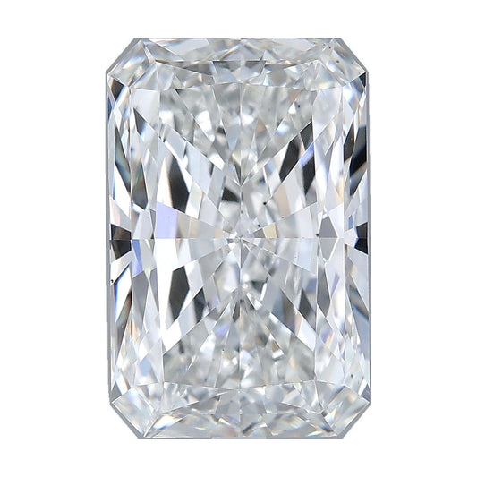 5.09 ct radiant lab-grown diamond, E color, VS2 clarity, IGI certified, still from its 360° video