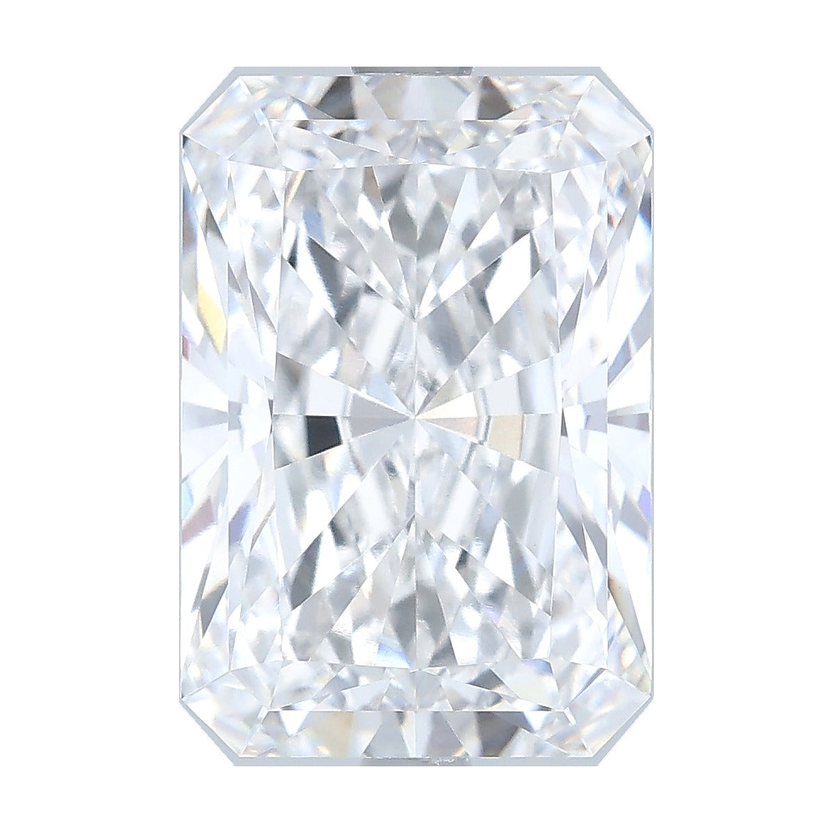 5.09 ct radiant lab-grown diamond, E color, VVS2 clarity, IGI certified, still from its 360° video