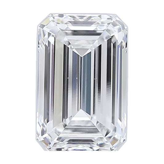 5.50 ct emerald lab-grown diamond, E color, VS2 clarity, GIA certified, still from its 360° video