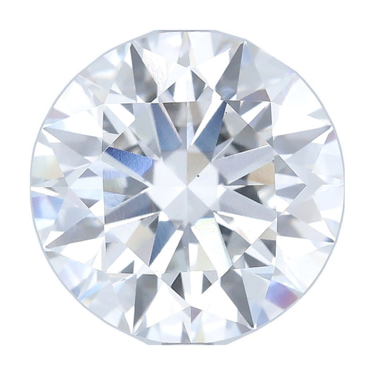 5.50 ct round lab-grown diamond, E color, VS1 clarity, IGI certified, still from its 360° video