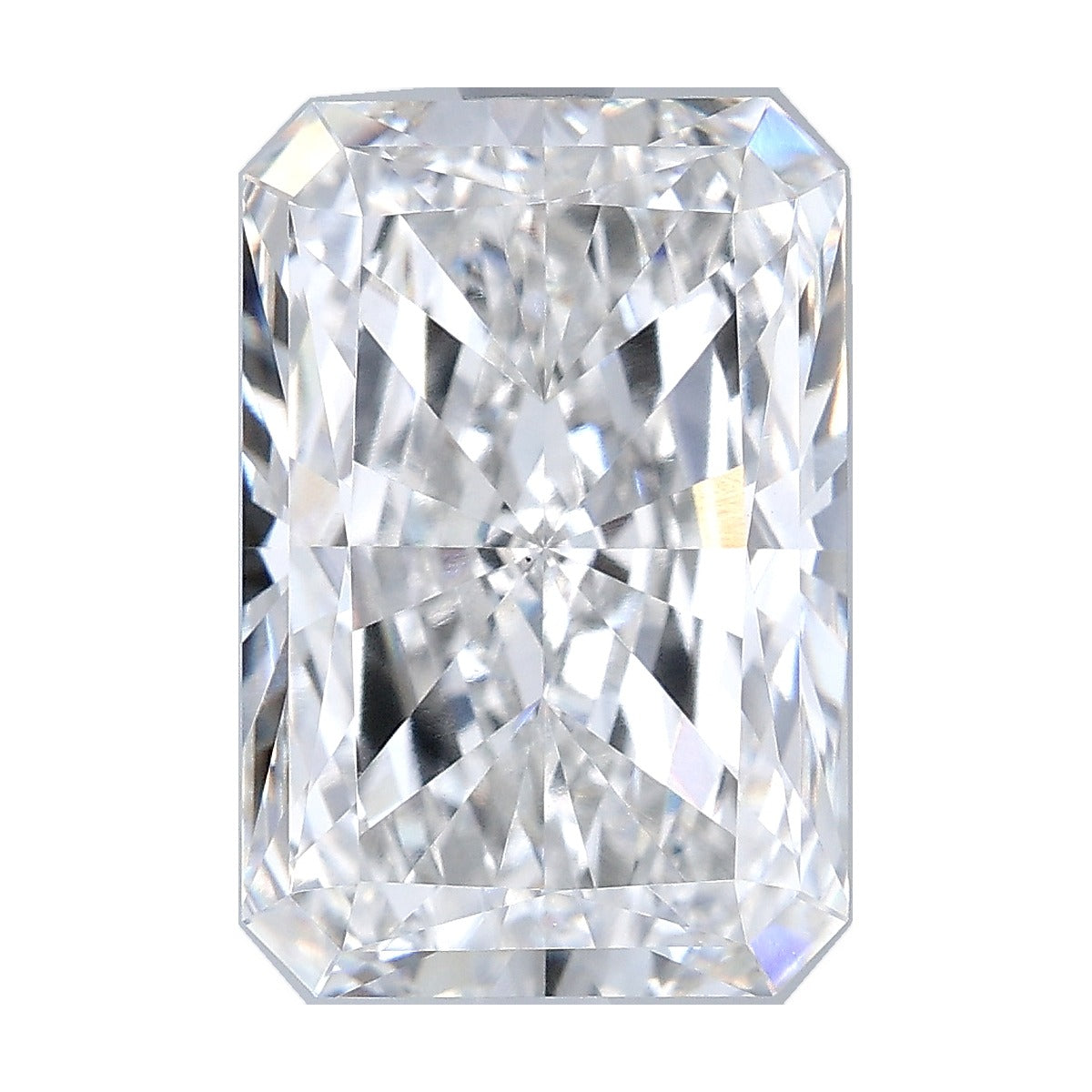 5.51 ct radiant lab-grown diamond, F color, VS1 clarity, IGI certified, still from its 360° video