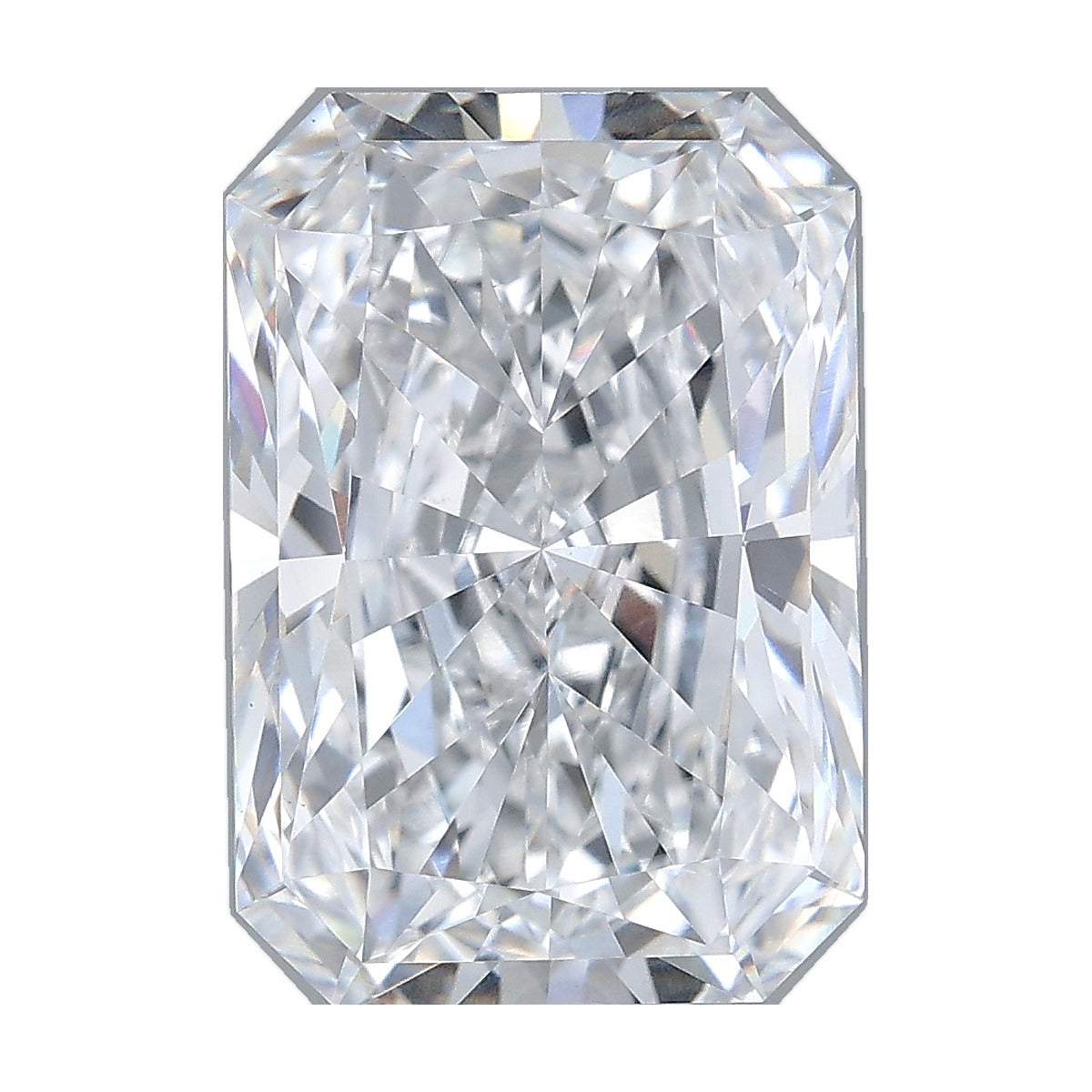 5.52 ct radiant lab-grown diamond, E color, VVS2 clarity, IGI certified, still from its 360° video
