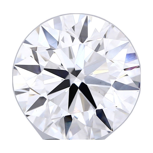 5.52 ct round lab-grown diamond, E color, VS1 clarity, IGI certified, still from its 360° video