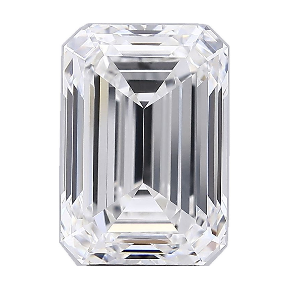 5.53 ct emerald lab-grown diamond, E color, VVS1 clarity, IGI certified, still from its 360° video
