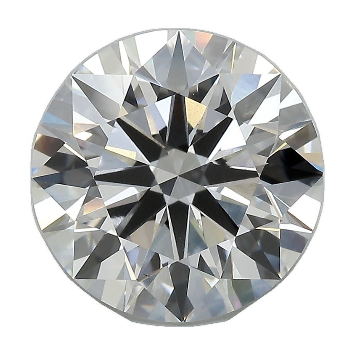5.54 ct round lab-grown diamond, D color, VVS2 clarity, IGI certified, still from its 360° video