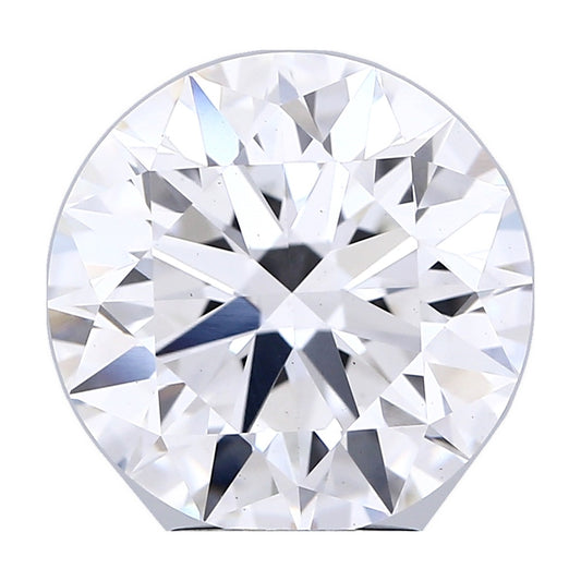 5.55 ct round lab-grown diamond, F color, VS1 clarity, IGI certified, still from its 360° video